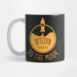 bitcoin to the moon Mug